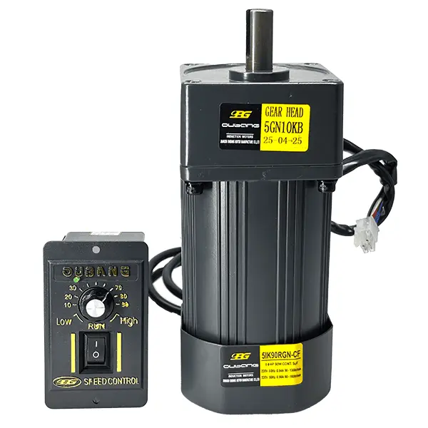 90W AC Speed Control Gear Motor with Gearbox
