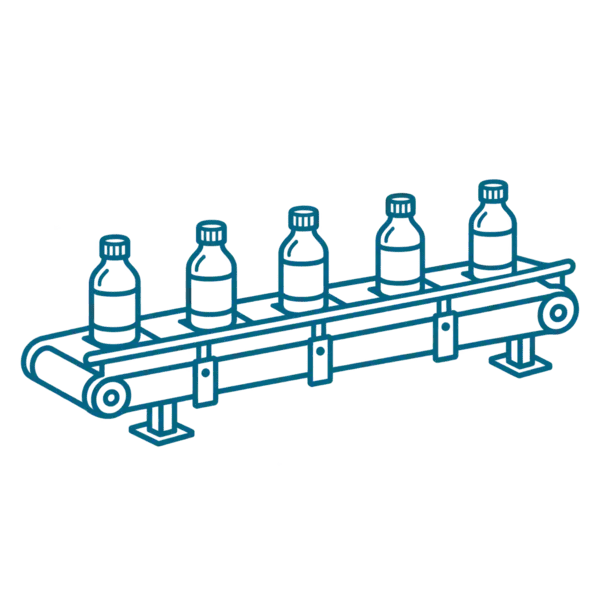 Food processing production line for gear motor applications