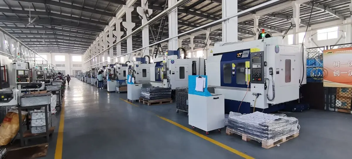 OUBANG CNC machining workshop for gear motor manufacturing