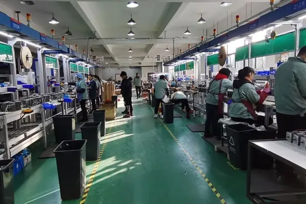 Gear motor assembly line at OUBANG MOTOR factory