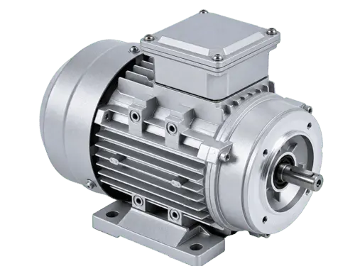 Three-phase induction motor compatible with NMRV Round flange worm gearbox